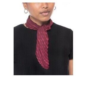 INC International Concepts Pleated Square Scarf wine New